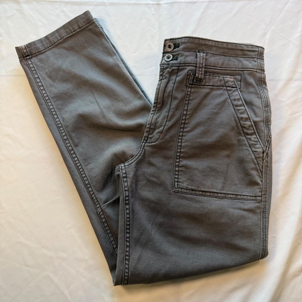 Anthropologie The Wanderer Charcoal Grey Utility Cargo Pants Size 28
